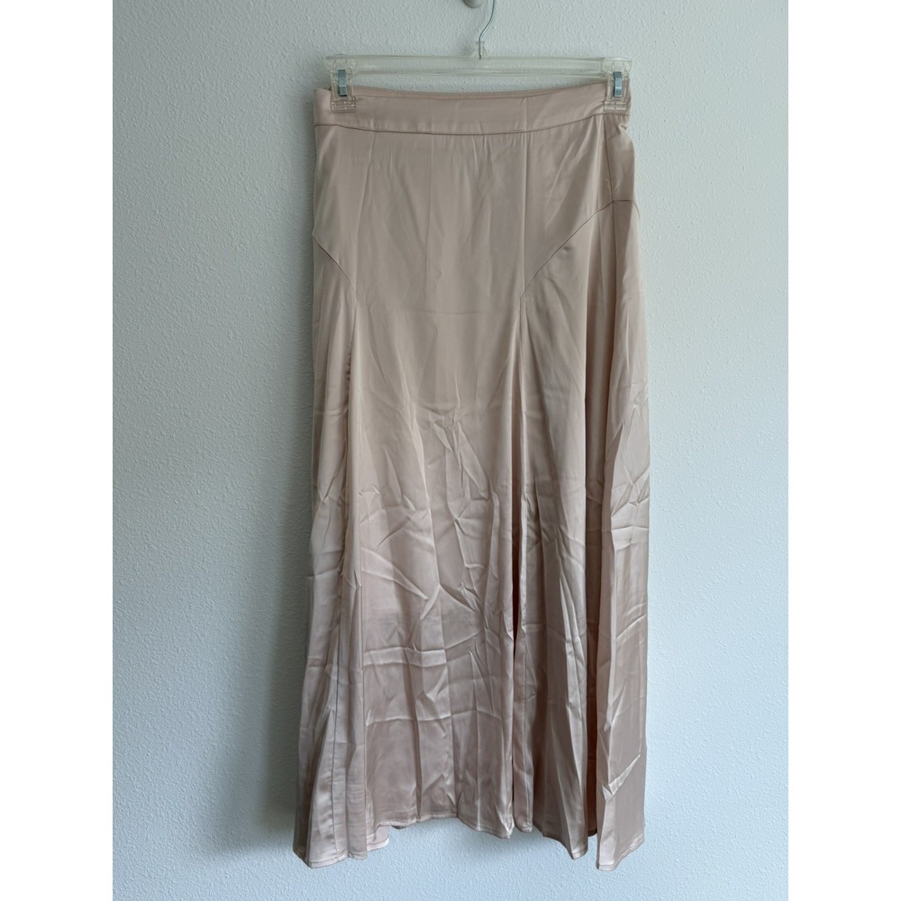 Cider Ivory Champagne Beige Midi Skirt Women's Medium